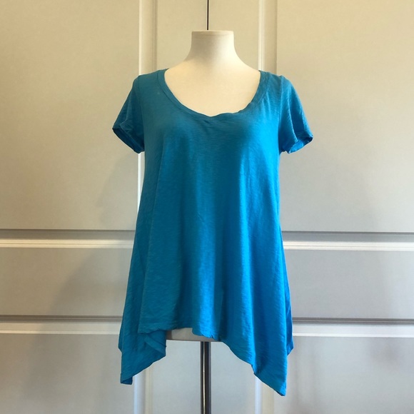 VELVET V-neck T-shirt Trapese style - Picture 7 of 8